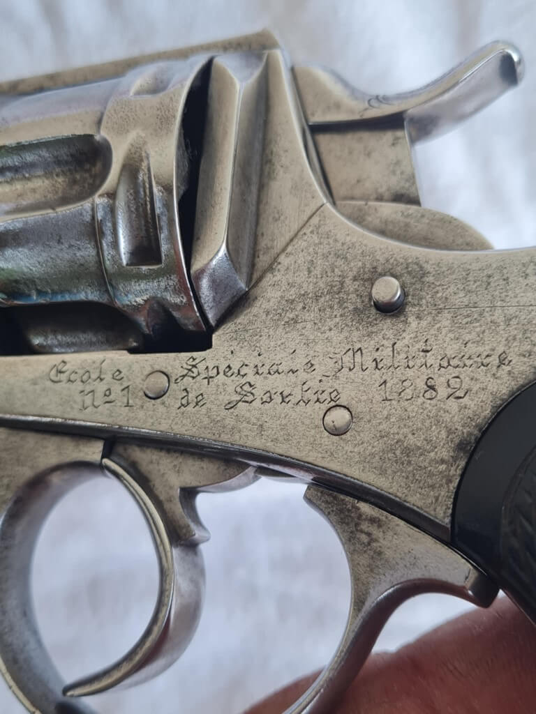 Revolver 1874 Ecole Spéciale Militaire Saint Cyr 1882 Général d'Oissel