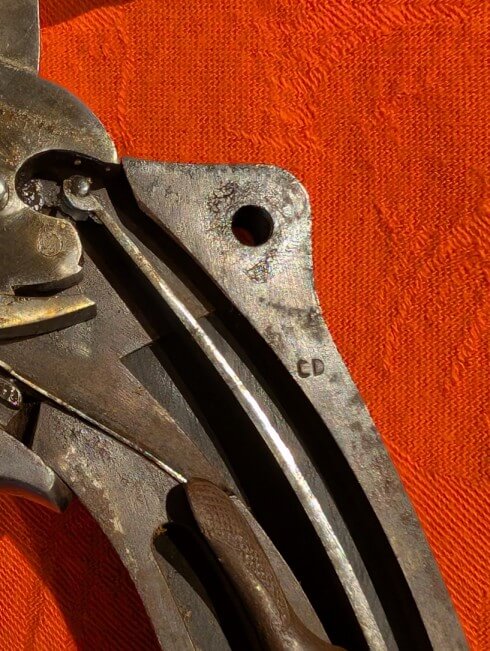 Revolver modèle 1874 du commerce belge, vendu par Claude Drillien arquebusier à Clermont Ferrand