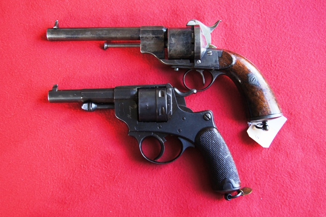 Revolvers Lefaucheux de marine Suédois mle 1863 et modèle 1873/1884 de la MAS