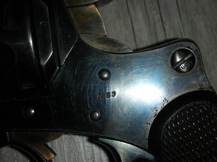 Revolver 1874 début de série: bronzage bleu