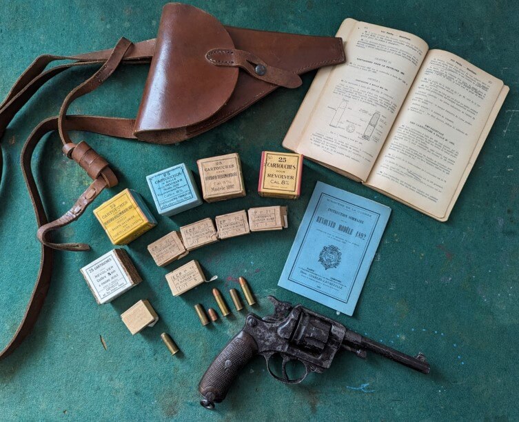 Les différentes cartouches 8mm92 pour le revolver modèle 1892
