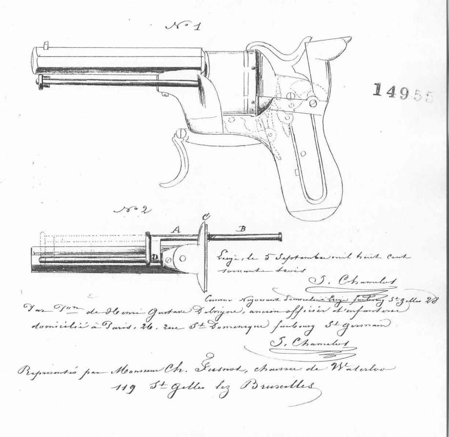 Brevet Chamelot Delvigne du 5 Septembre 1863 Brevet Chamelot Delvigne du 5 Septembre 1863