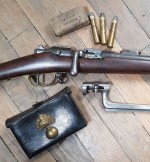 carabine modèle 1874 M80 Gras de gendarme à cheval et baïonette à douille modèle 1866/74