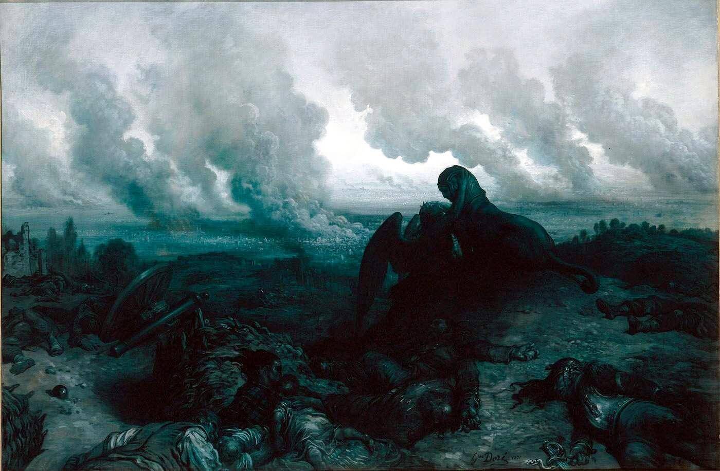 mousqueton d'artillerie et fusil 1874 Gras: L'année terrible, de Gustave Doré. 1871