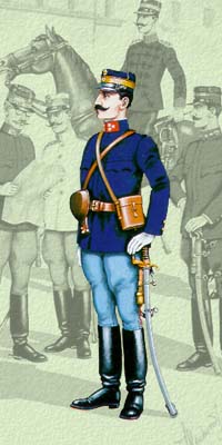Capitaine d'infanterie Grec en petit uniforme (1897)