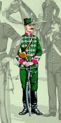 Sergent de cavalerie Grec en grand uniforme (1897)
