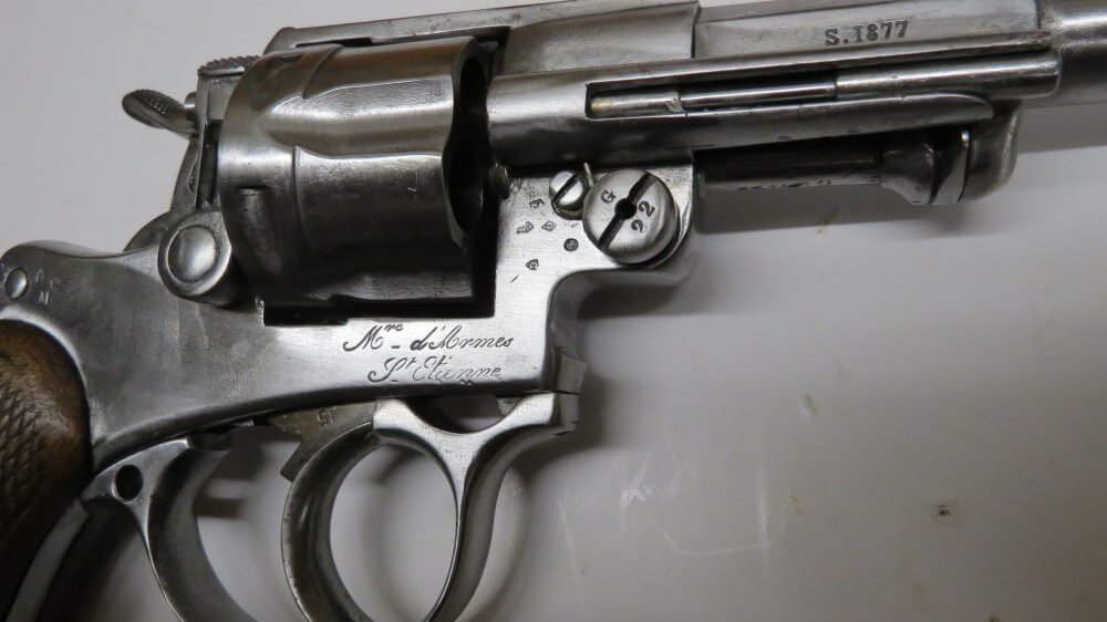 prototype revolver modèle 1873 de la Section Technique de l'Artillerie (STA): modification pour allègement